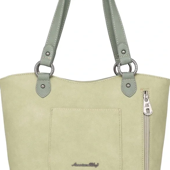 American Bling Shoulder Bags for Women Top-Handle Purse and Handbag 2 PC… - Picture 4 of 6